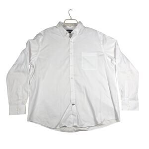 Tommy Hilfiger Dress Shirt 18 1/2 36/37 2XL Long Sleeve White Regular Fit